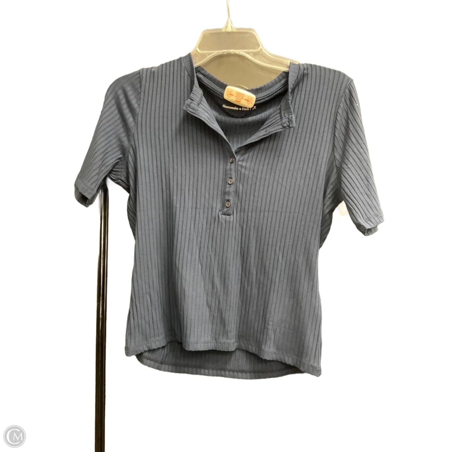 Top Short Sleeve By Abercrombie And Fitch In Blue, Size: M
