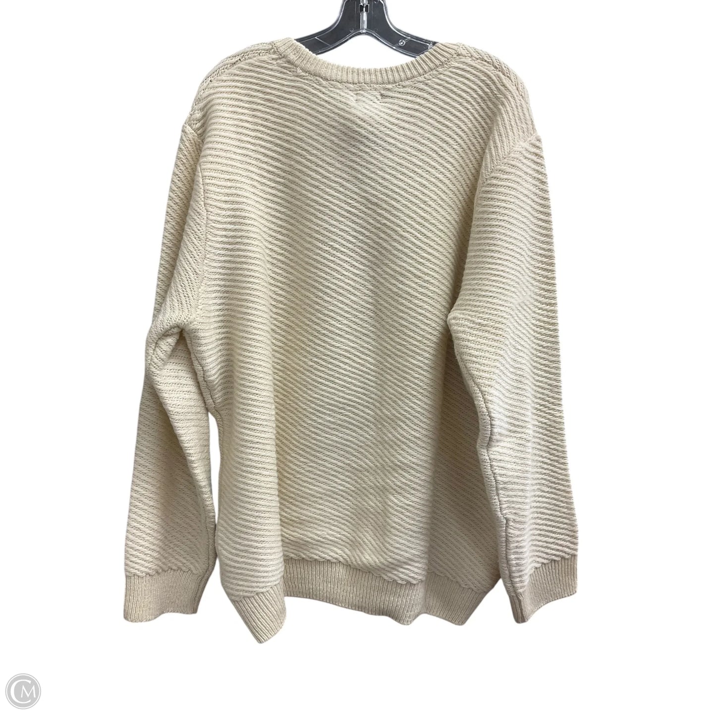 Sweater By H&m In Cream, Size: Xl