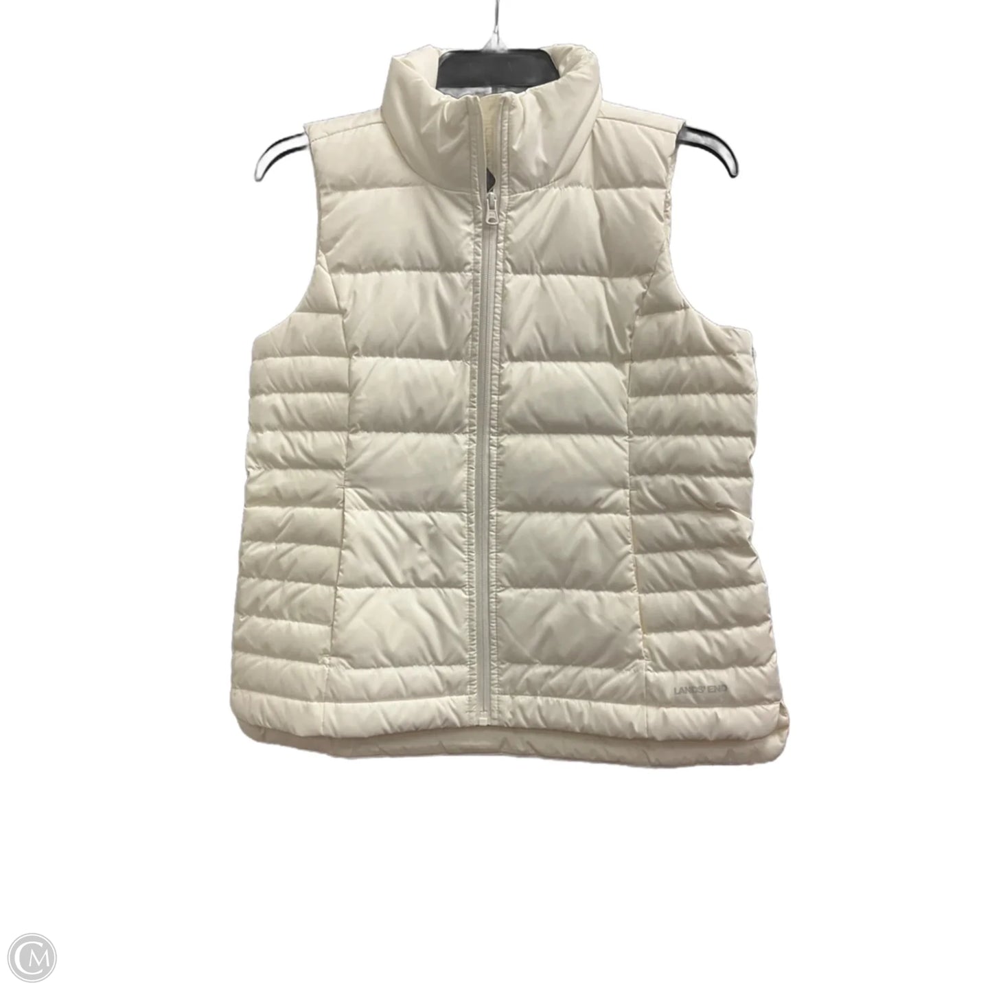 Vest Puffer & Quilted By Lands End In White, Size: Xs