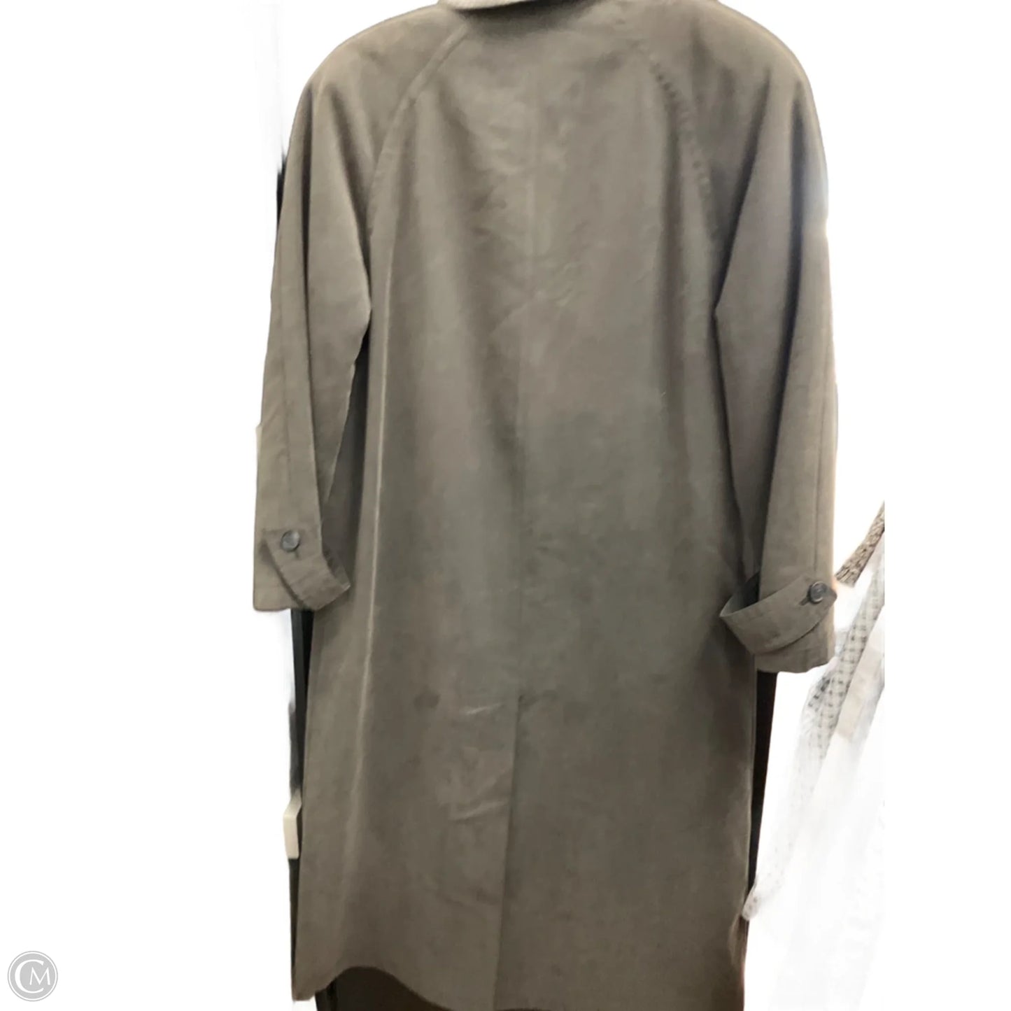 Coat Trench Coat By Anne Klein In Grey, Size: 6p