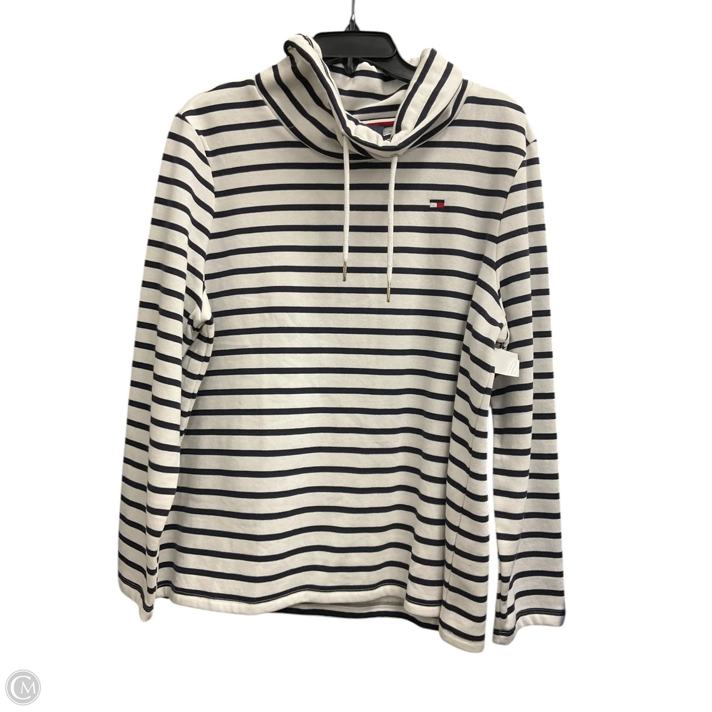 Top Long Sleeve By Tommy Hilfiger In Striped Pattern, Size: L