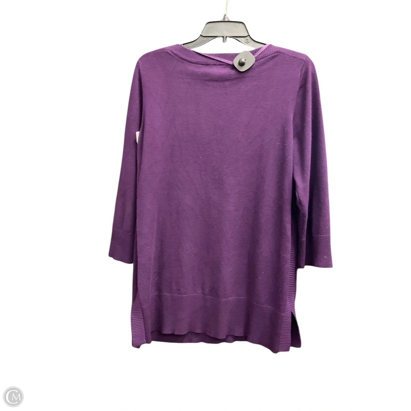Top Long Sleeve By Adrienne Vittadini In Purple, Size: Xl