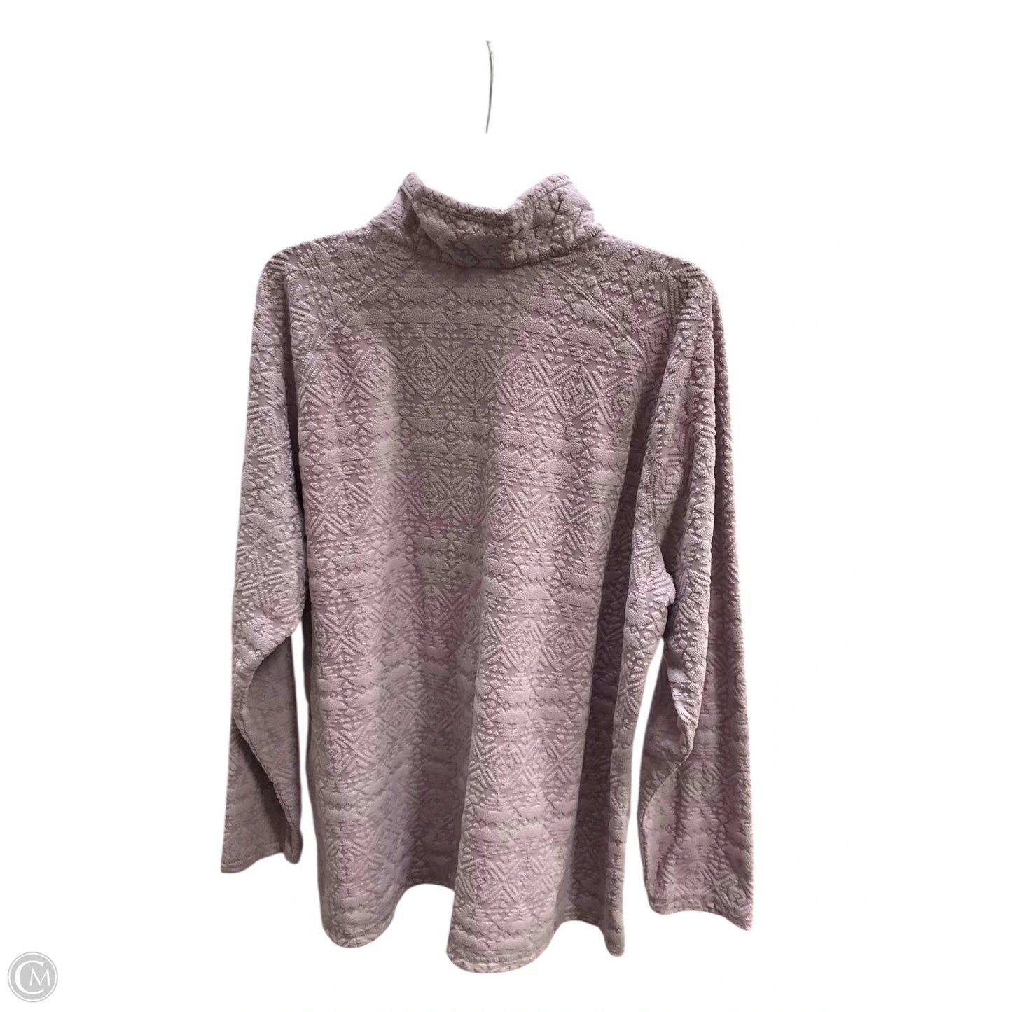 Sweatshirt Collar By Eddie Bauer In Purple, Size: 2x