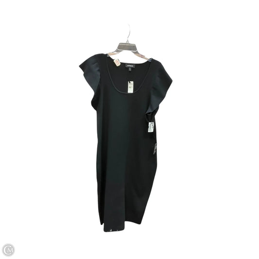 Dress Party Midi By Express In Black, Size: Xl