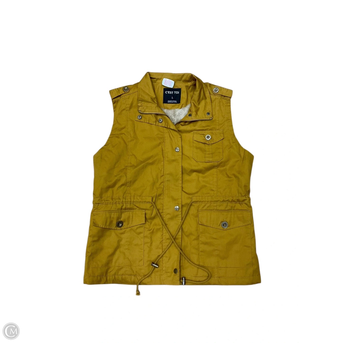 Vest Other By Clothes Mentor In Yellow, Size: L
