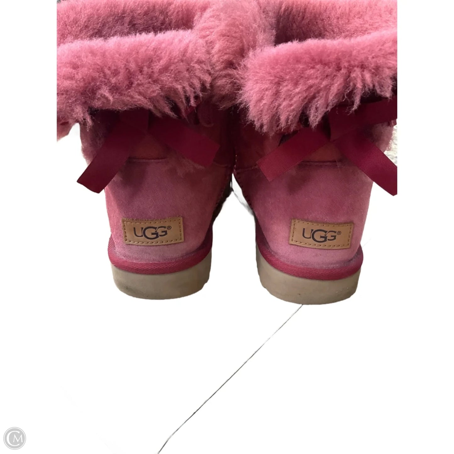 Boots Designer By Ugg In Pink, Size: 7