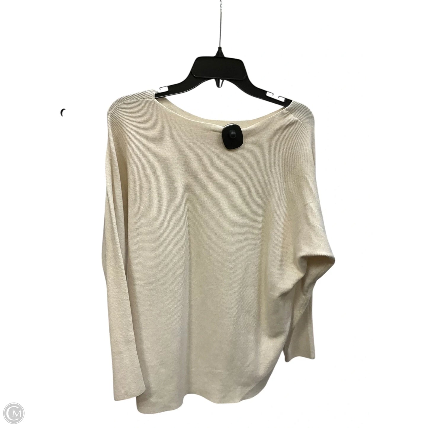 Top Long Sleeve By Lungo Larno In Cream, Size: M