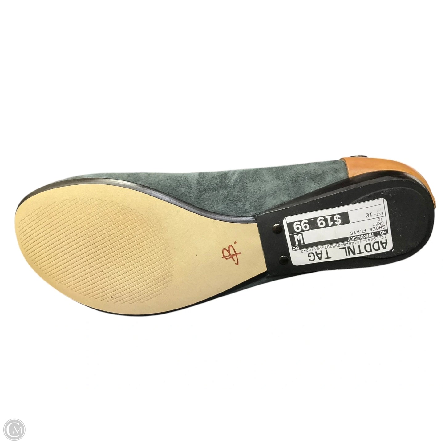Shoes Flats By B. Makowsky In Grey, Size: 10
