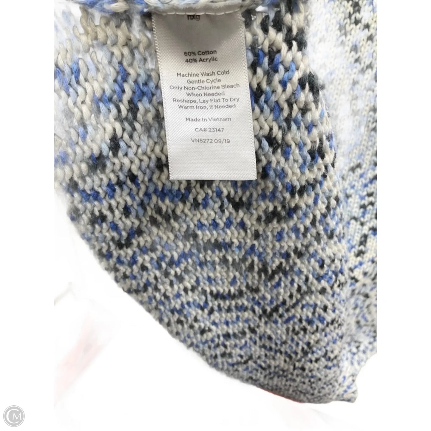 Top Long Sleeve By Talbots In Blue, Size: 2x