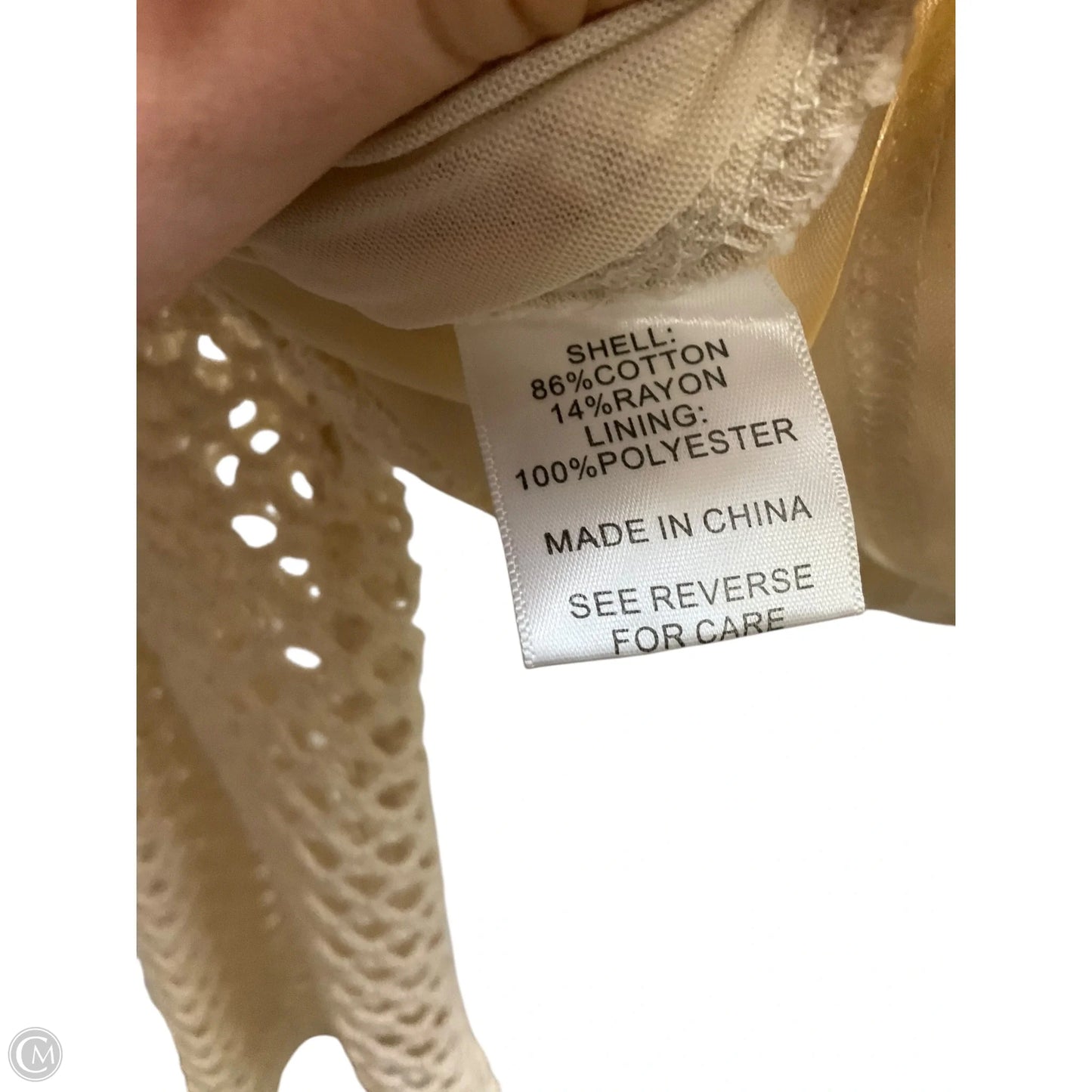 Top Long Sleeve By Lucy Paris In Beige, Size: M