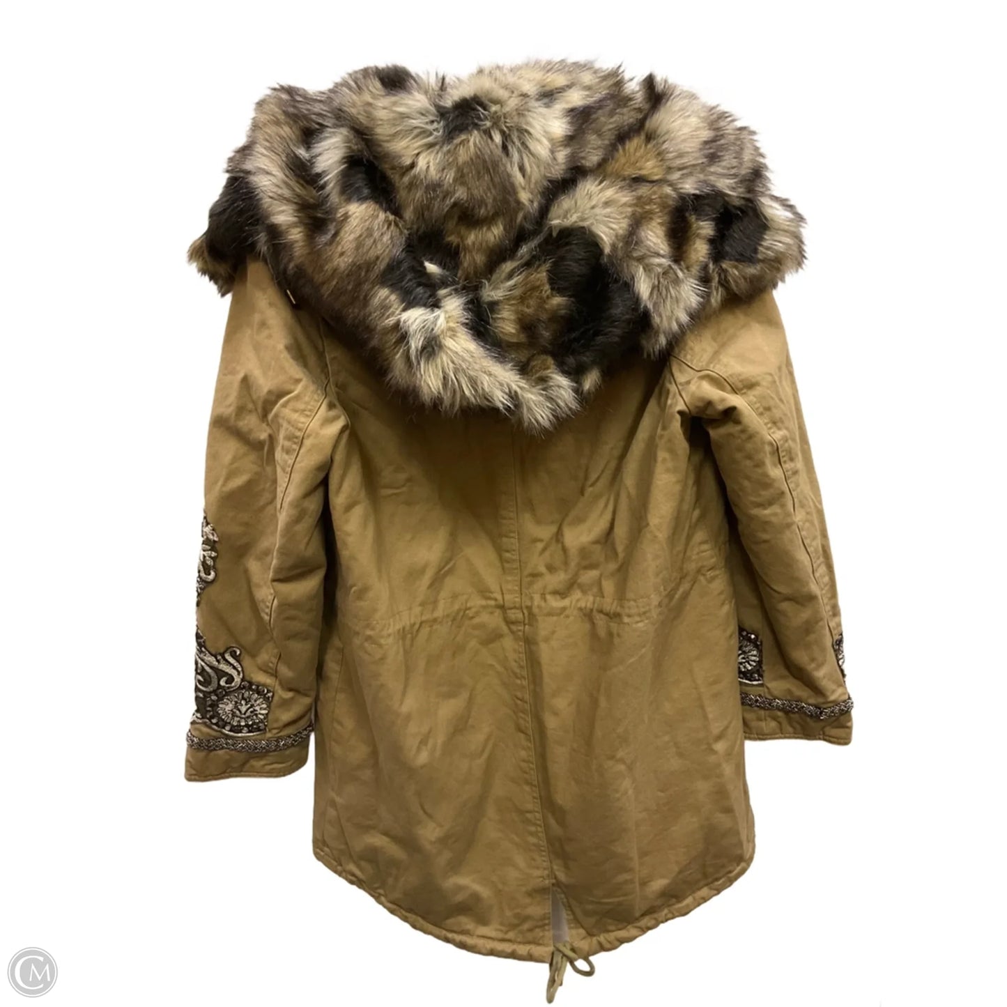 Coat Parka By Chicos In Brown, Size: L