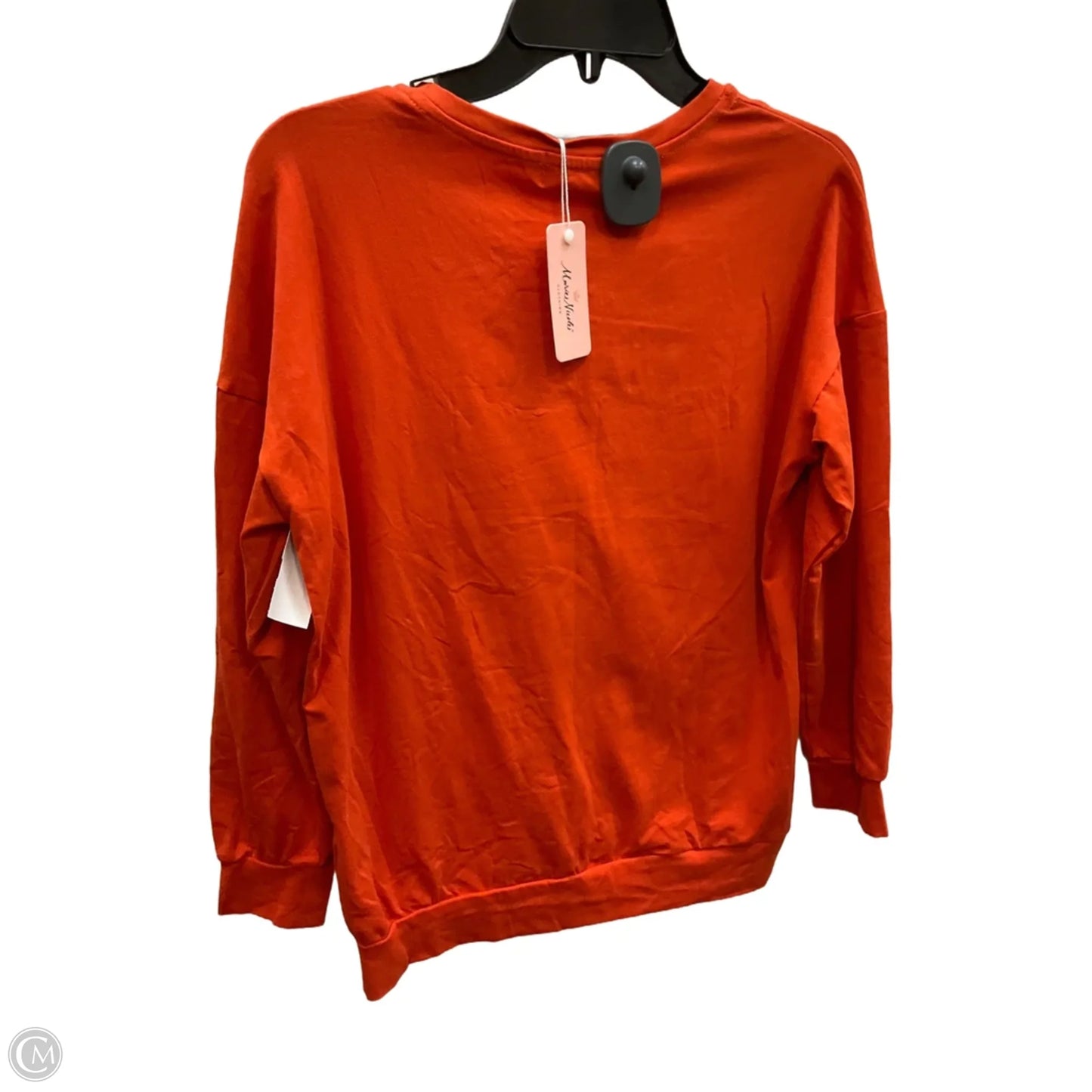 Top Long Sleeve By Cme In Orange, Size: S