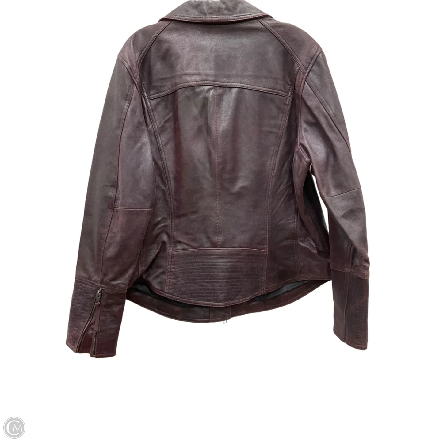 Jacket Leather By Harley Davidson In Maroon, Size: 2x