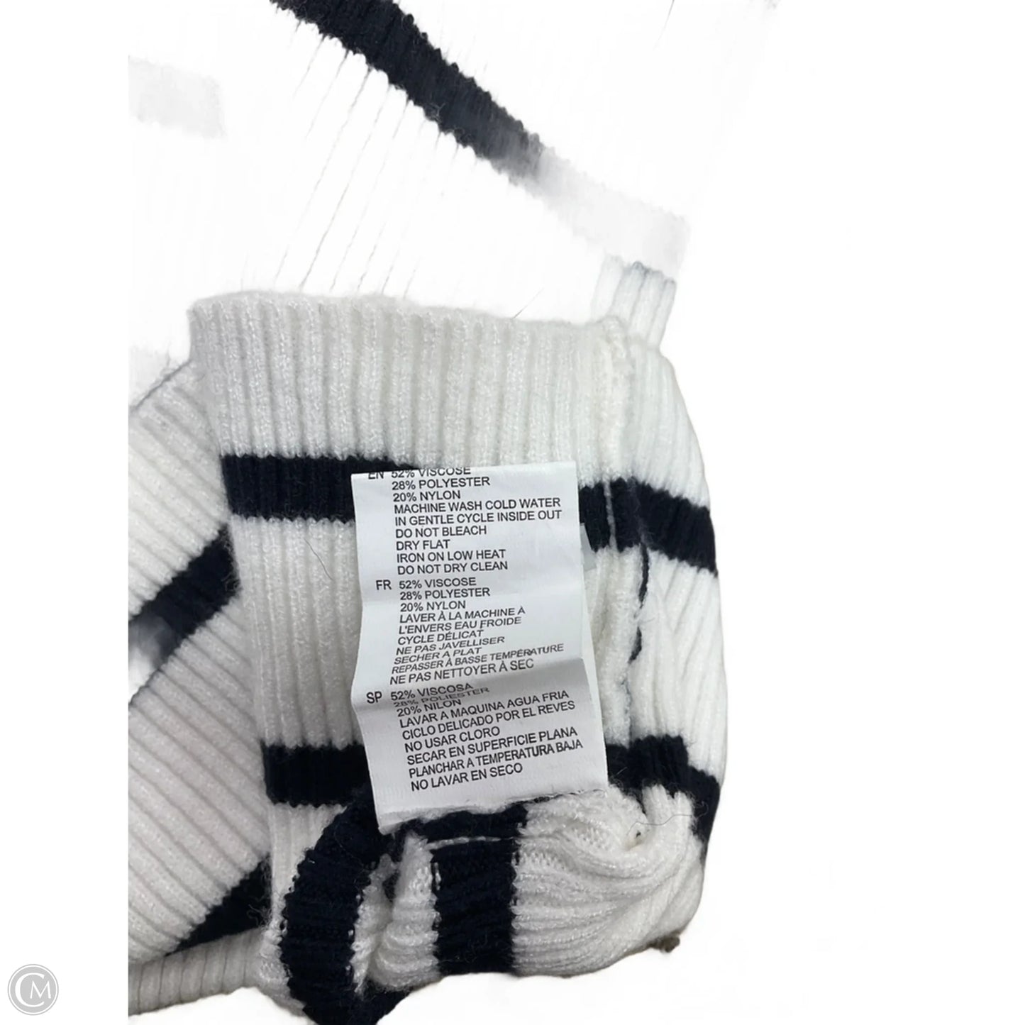 Top Long Sleeve By Rd Style In Striped Pattern, Size: M