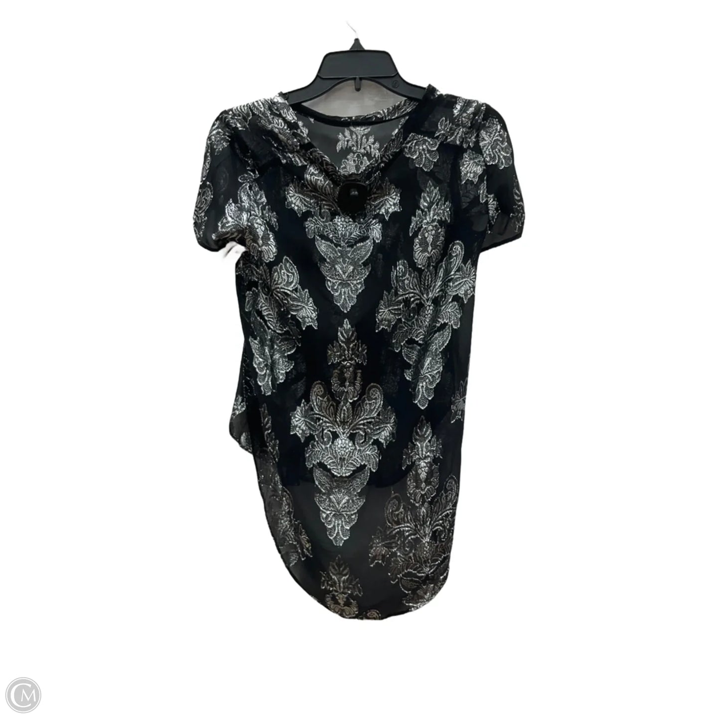 Top Short Sleeve By Wilfred In Black & Silver, Size: Xs