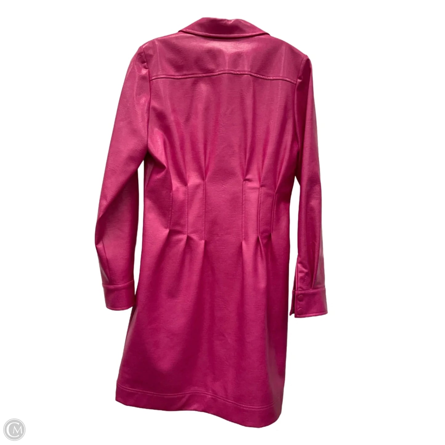 Coat Peacoat By Clothes Mentor In Pink, Size: L