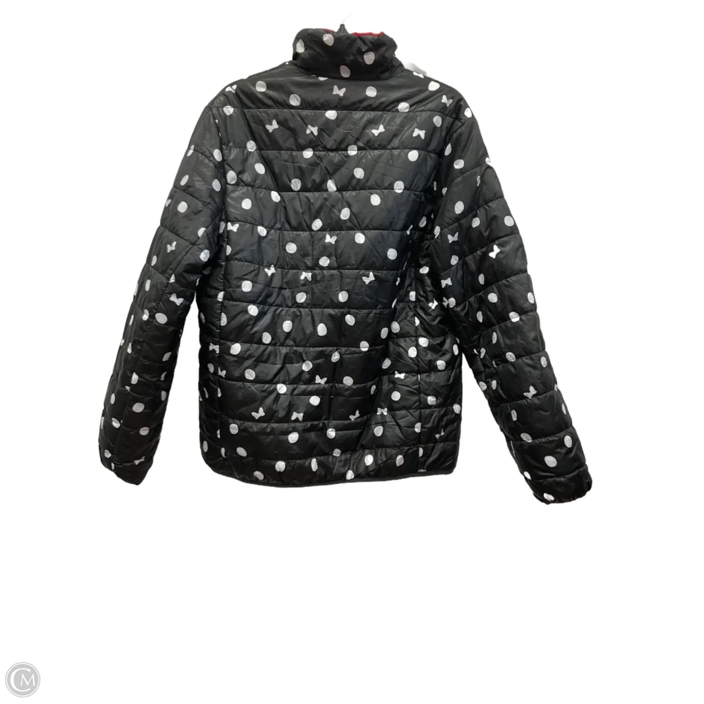 Coat Puffer & Quilted By Disney In Black & Red, Size: Xl