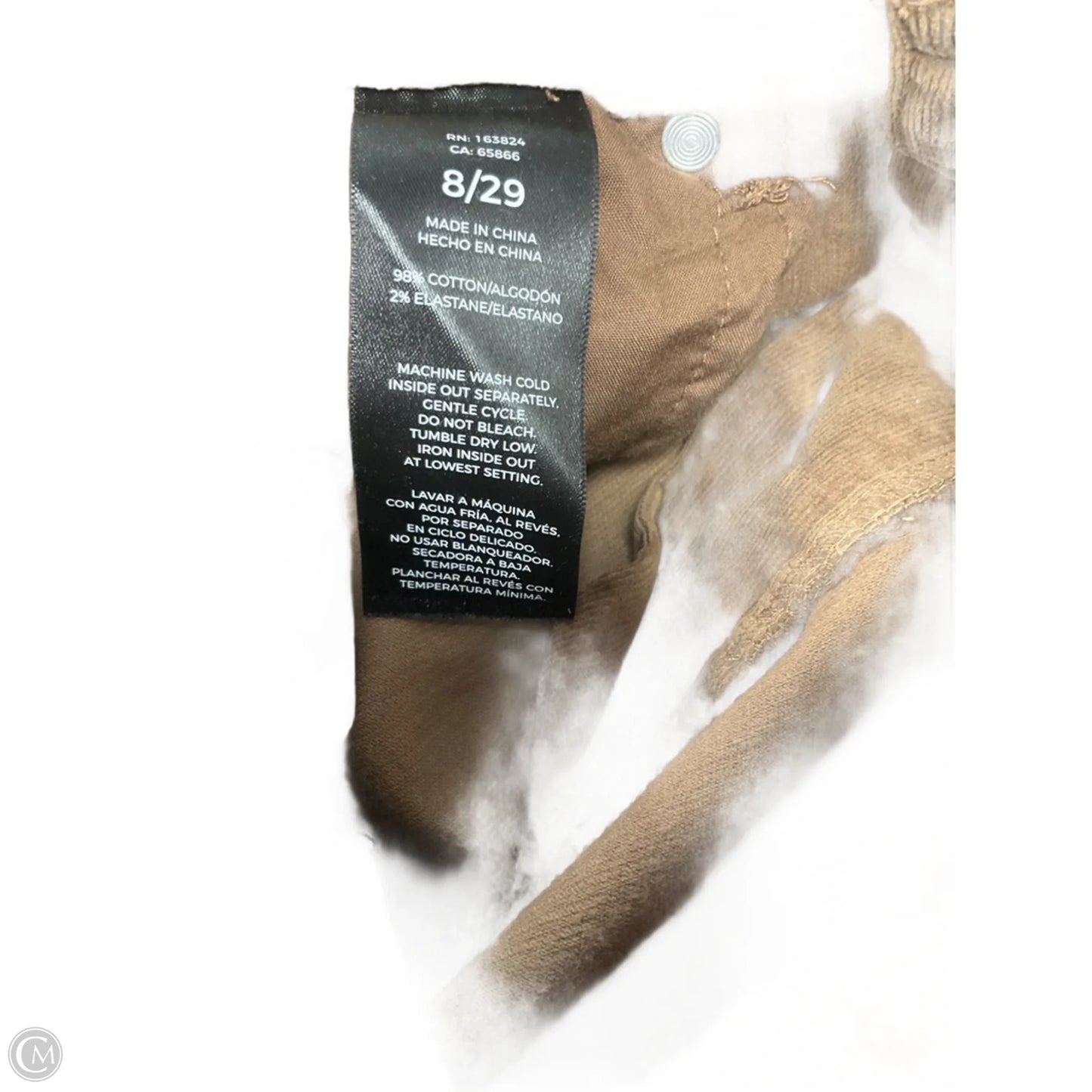 Pants Corduroy By Well Worn In Brown, Size: 8