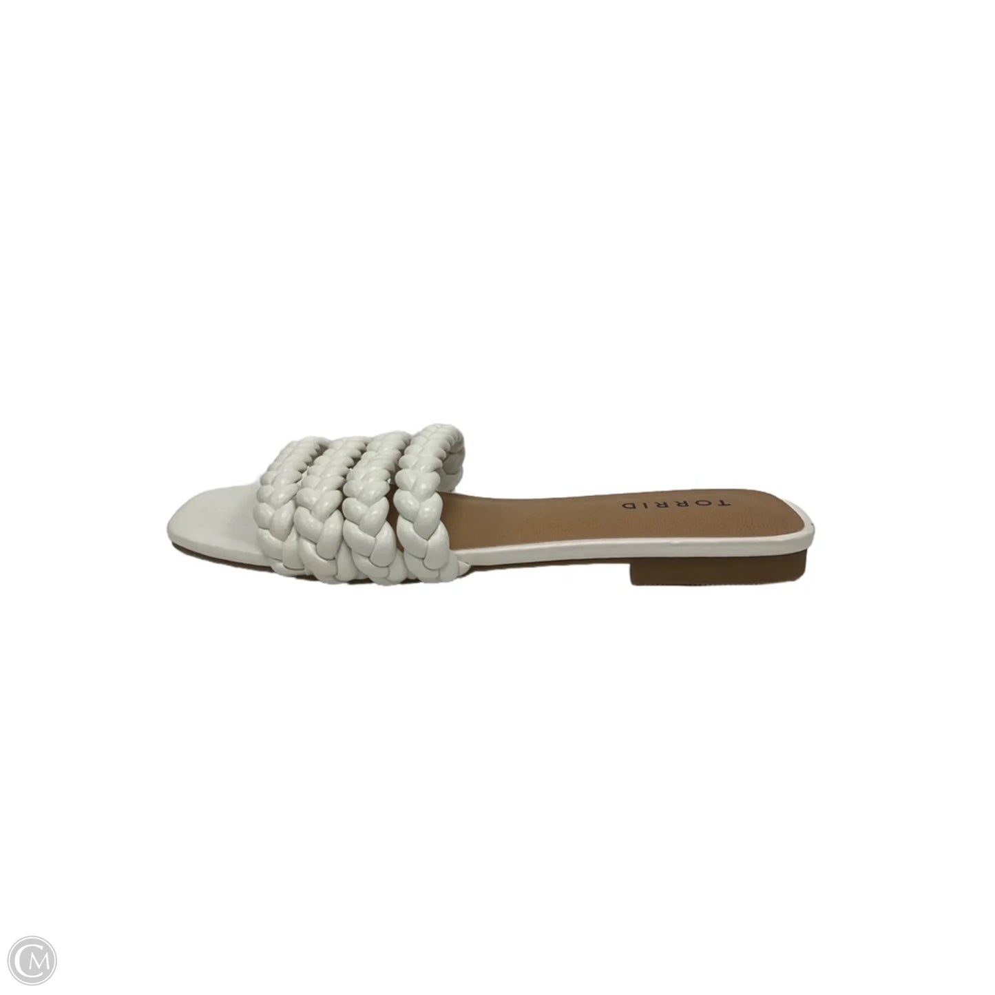 Sandals Flats By Torrid In White, Size: 8