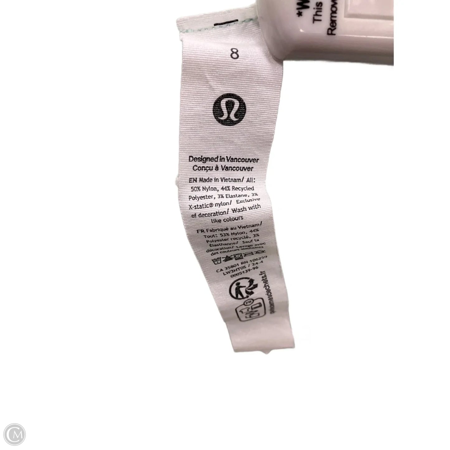 Athletic Top Long Sleeve Collar By Lululemon In Green, Size: 8