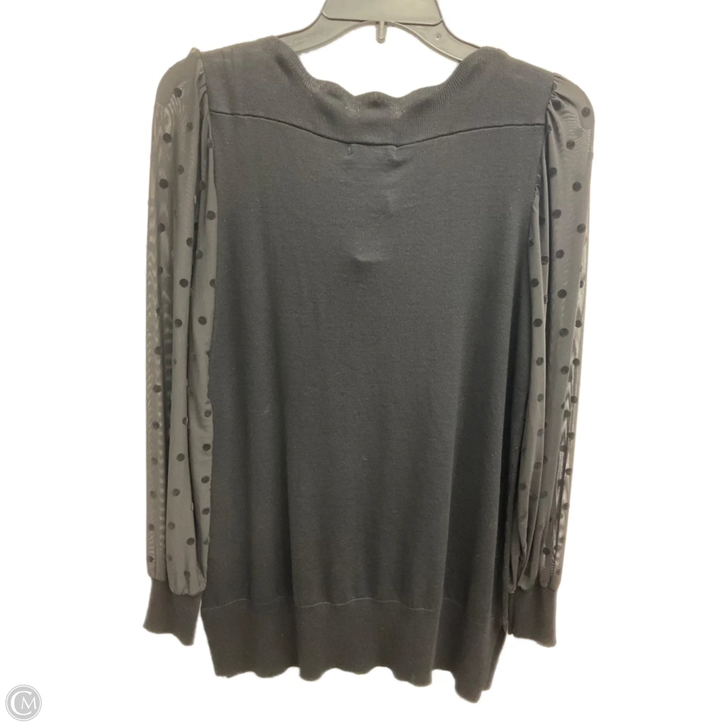 Top Long Sleeve By Cable And Gauge In Black, Size: S