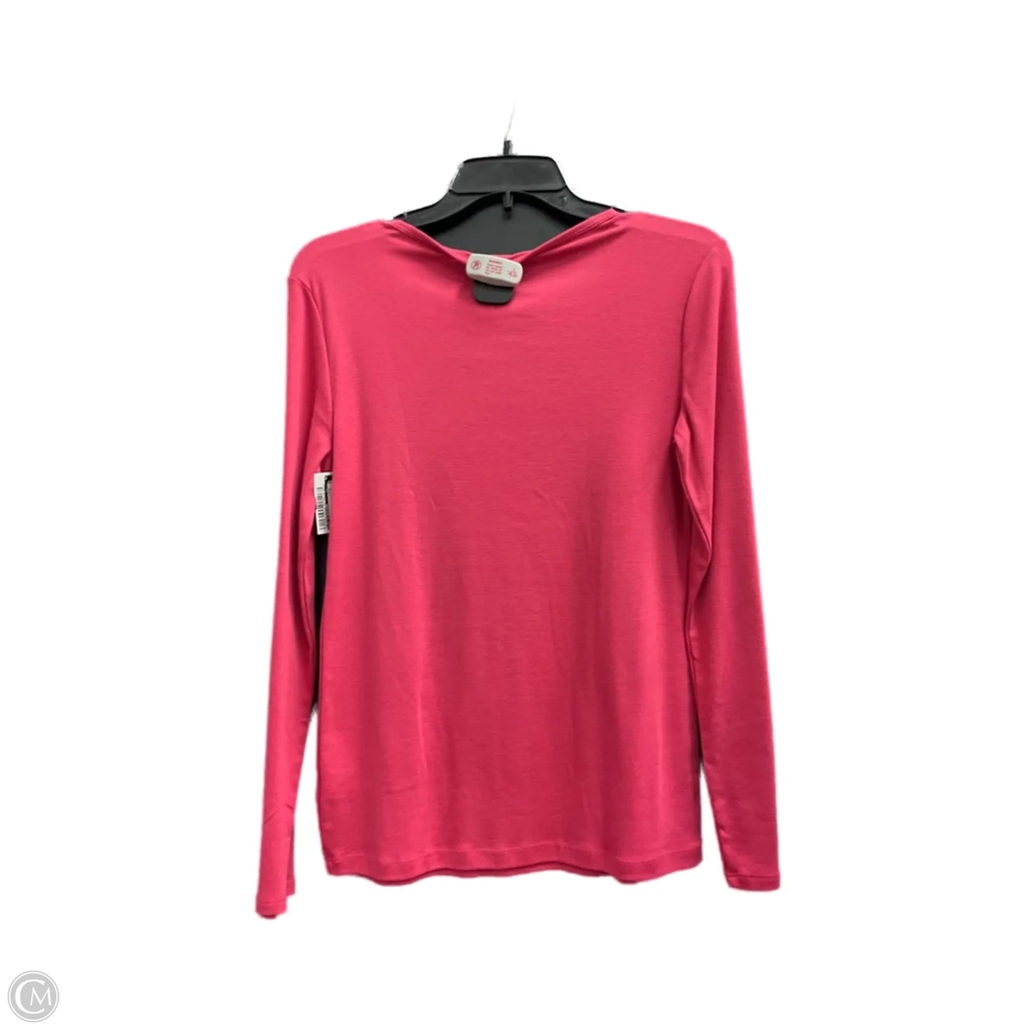 Top Long Sleeve By Liz Claiborne In Pink, Size: M