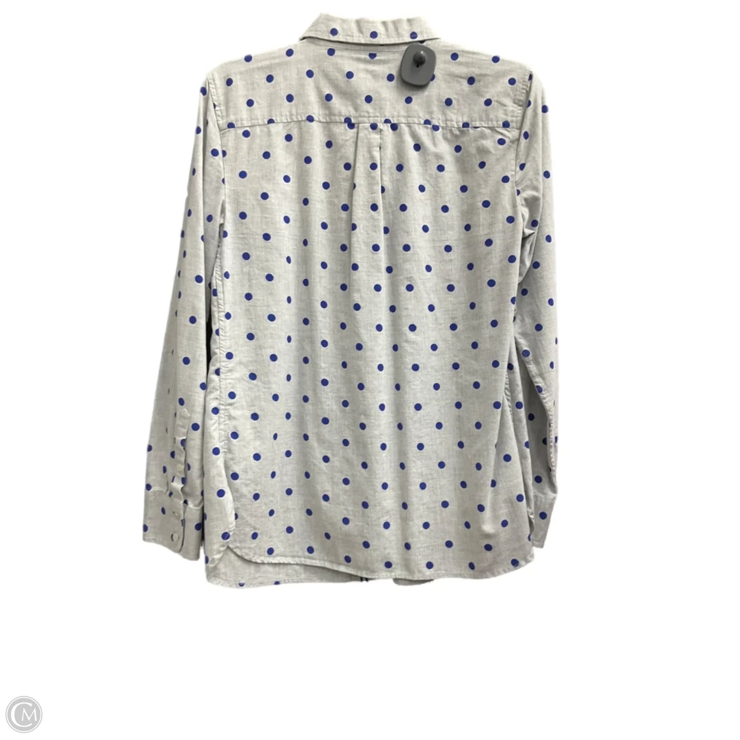 Blouse Long Sleeve By Talbots In Polkadot Pattern, Size: S