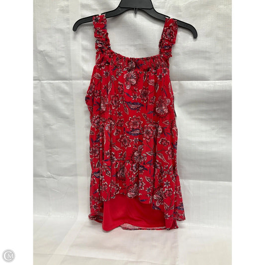 Top Sleeveless By Maurices In Red, Size: M