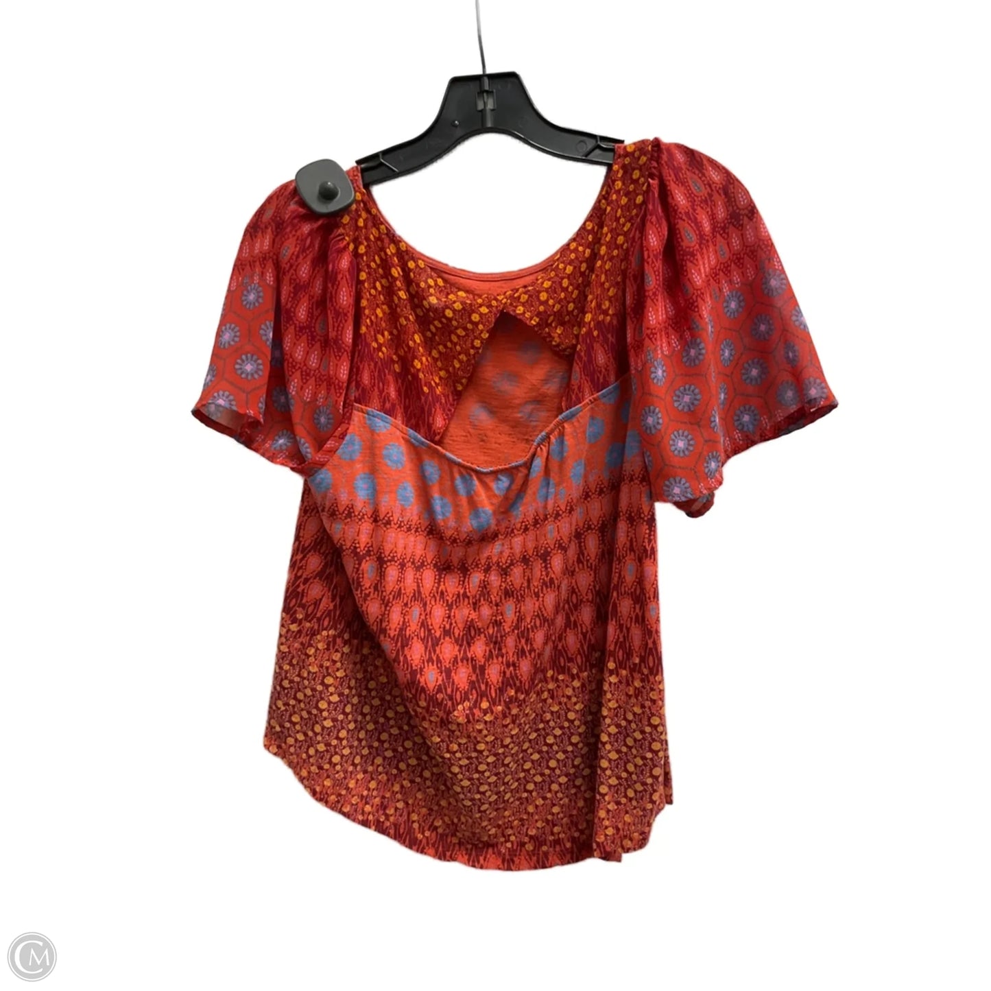Top Short Sleeve By Lucky Brand In Red, Size: M