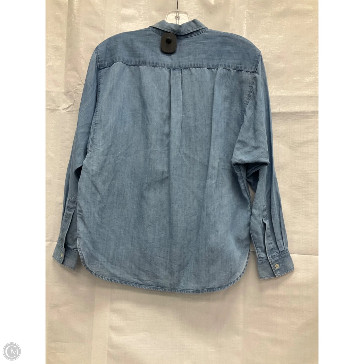 Blouse Long Sleeve By Loft In Blue, Size: Xs