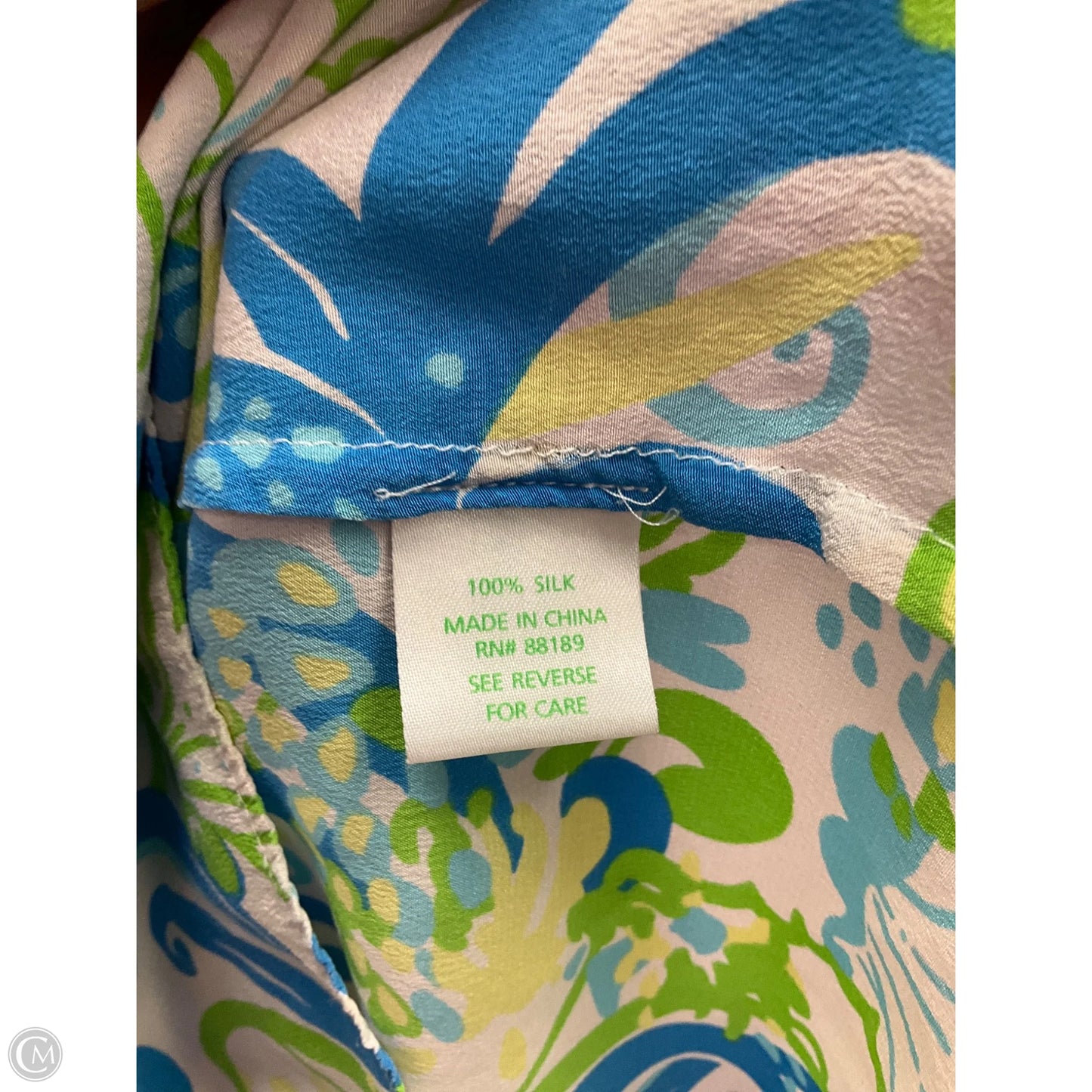 Tank Top Designer By Lilly Pulitzer In Blue & Green, Size: Xs