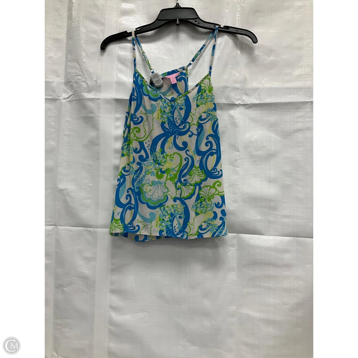 Tank Top Designer By Lilly Pulitzer In Blue & Green, Size: Xs