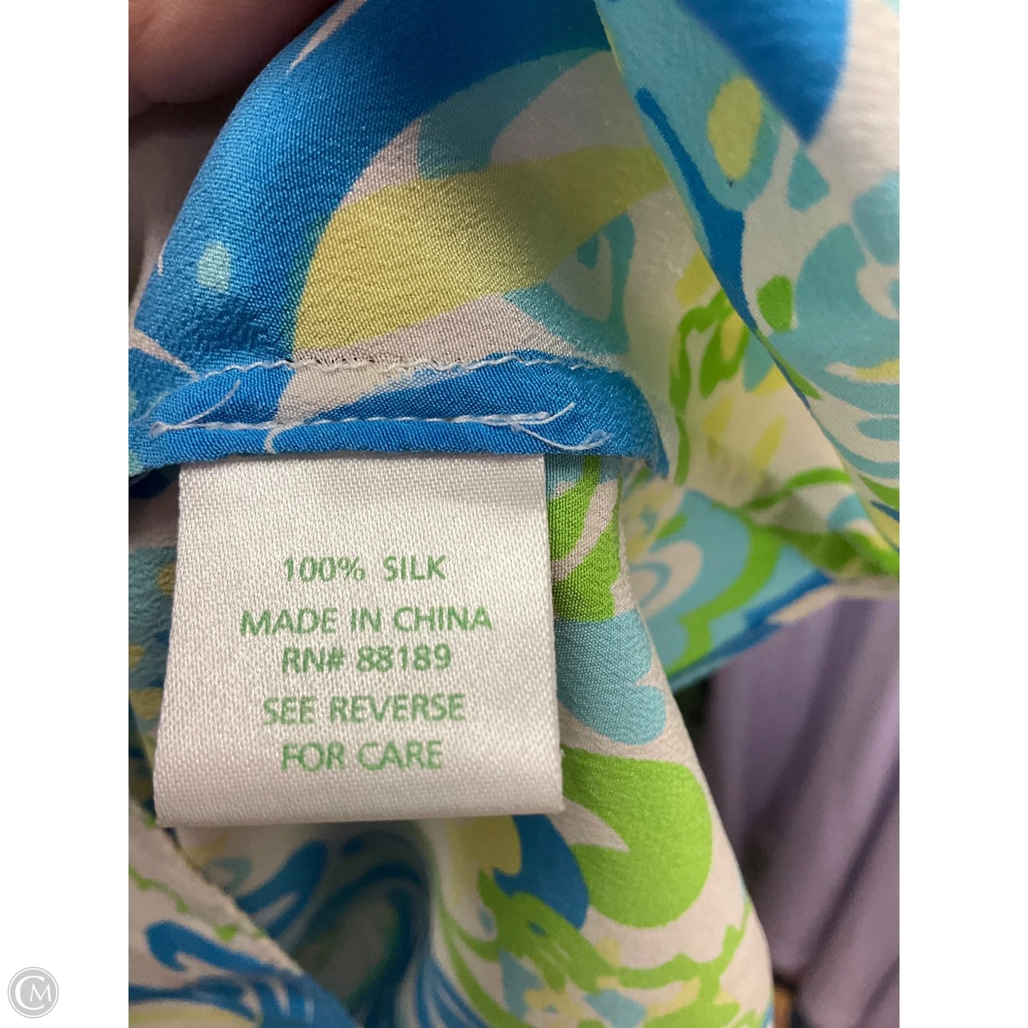 Tank Top Designer By Lilly Pulitzer In Blue & Green, Size: Xs
