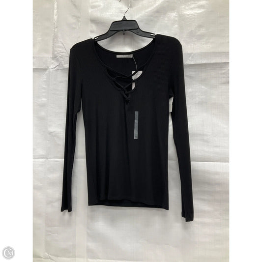 Top Long Sleeve By Red In Black, Size: S