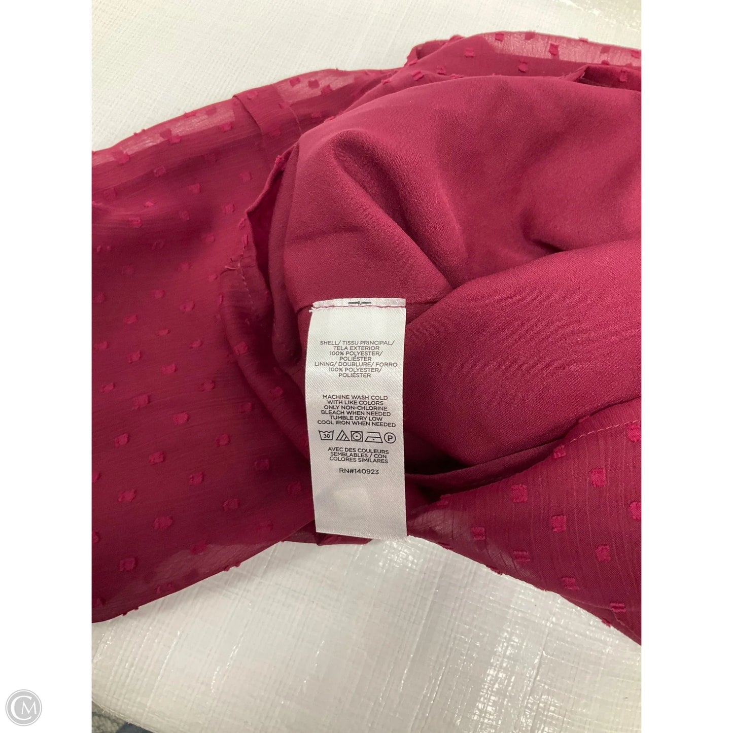 Top Long Sleeve By Loft In Maroon, Size: Xsp
