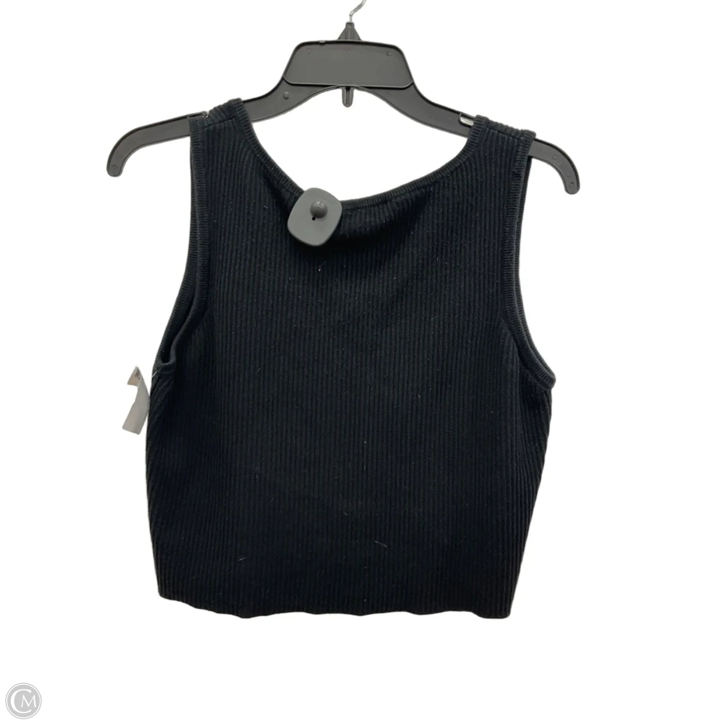 Top Sleeveless By Frame In Black, Size: L