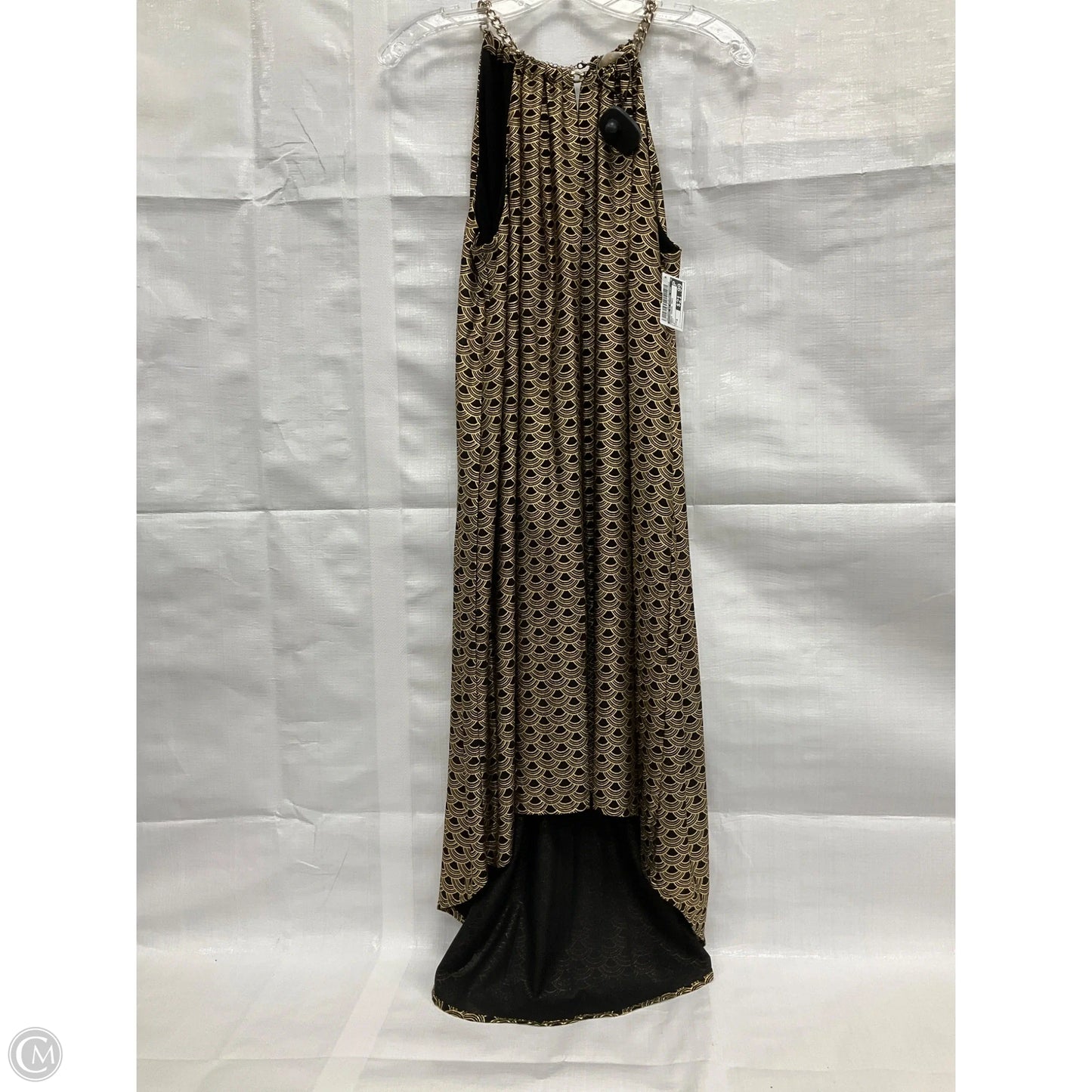 Dress Casual Maxi By Michael By Michael Kors In Gold, Size: S