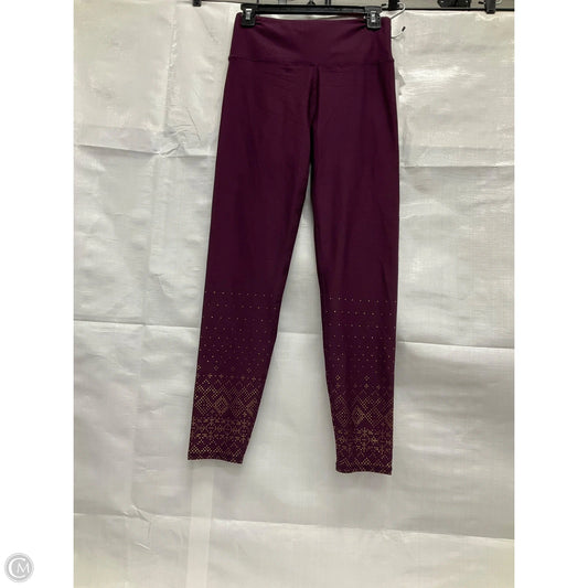 Pants Leggings By Marika In Purple, Size: M