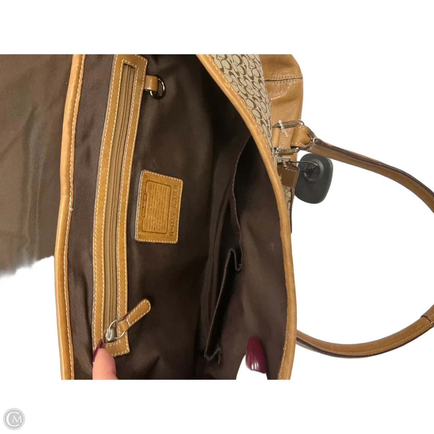 Handbag Designer By Coach, Size: Medium