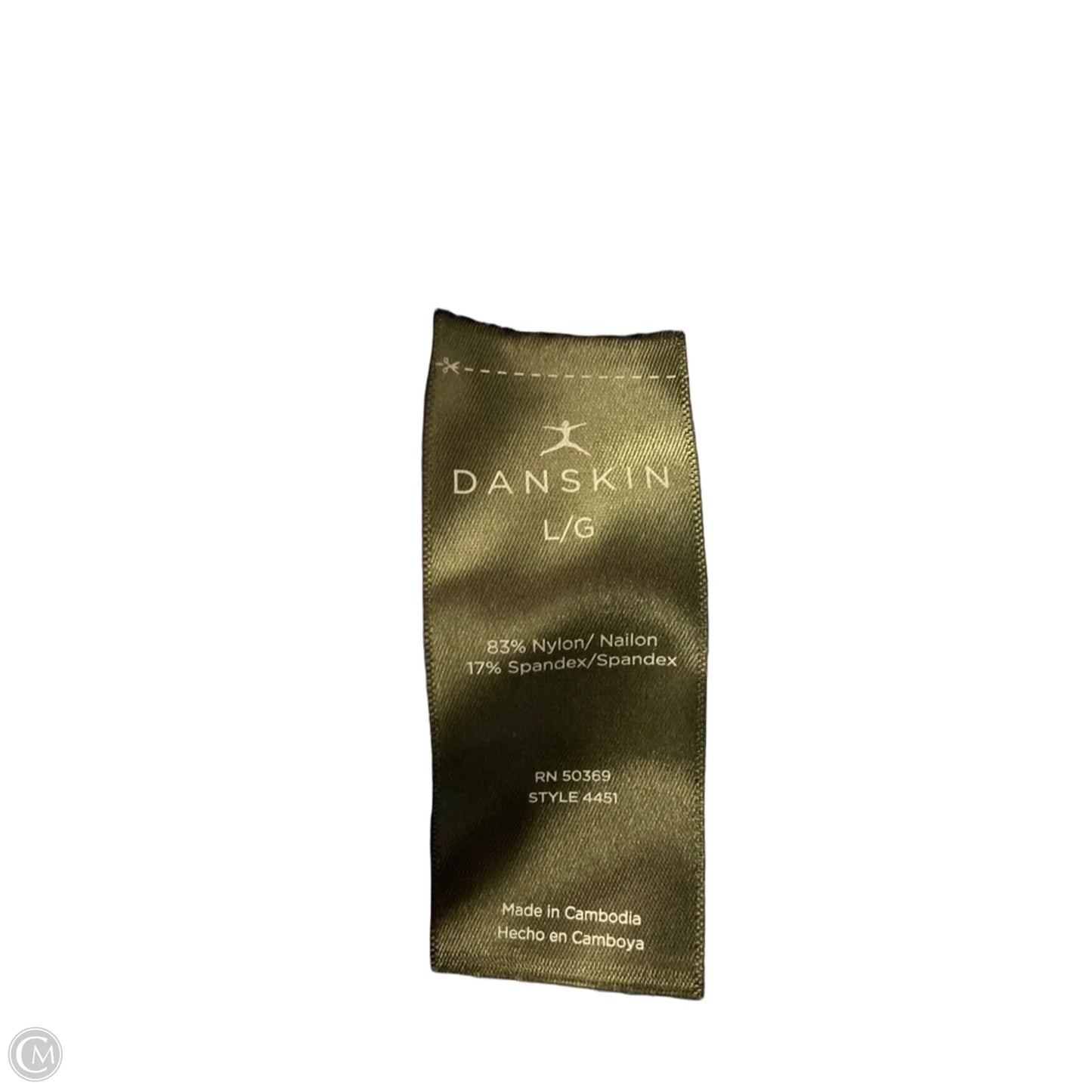Athletic Leggings By Danskin In Blue, Size: L