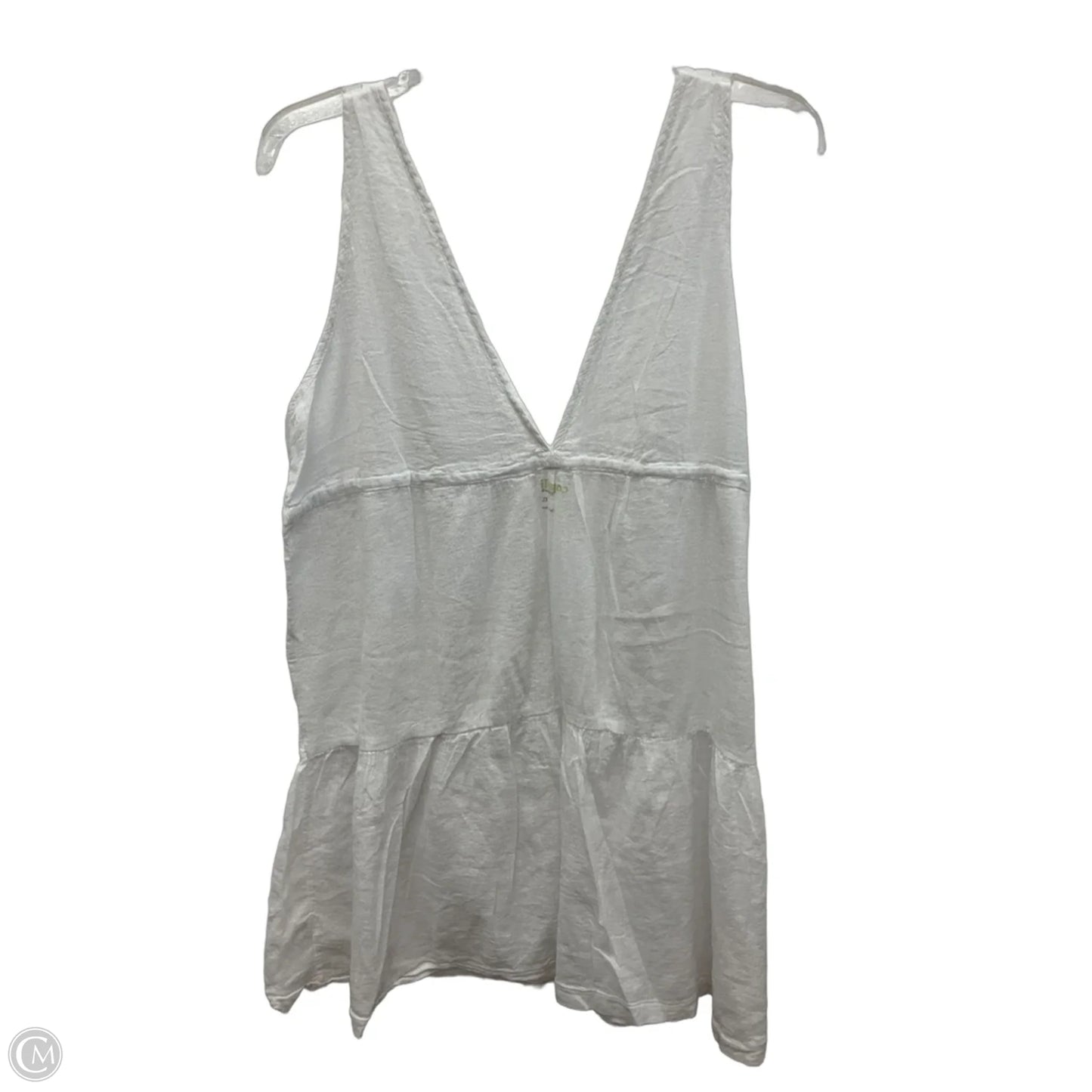 Top Sleeveless By Capelli In White, Size: Xl
