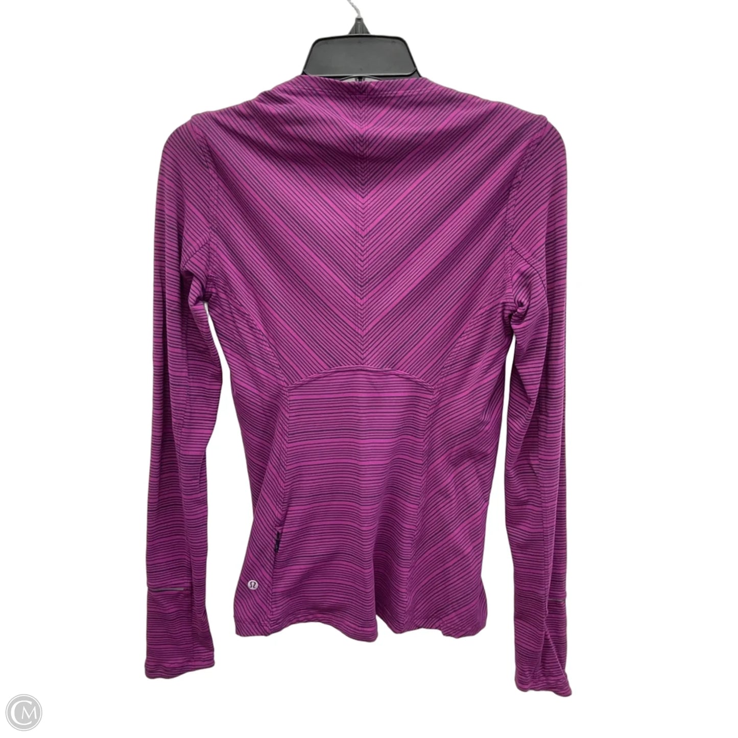 Athletic Top Long Sleeve Crewneck By Lululemon In Purple, Size: 6