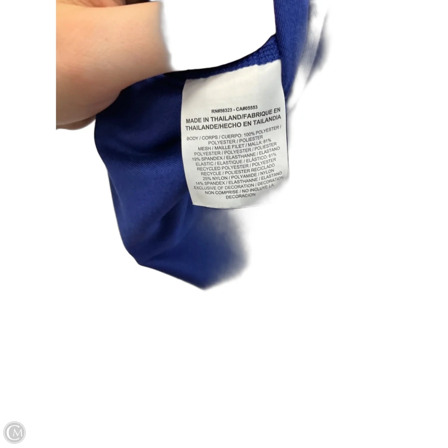 Athletic Tank Top By Nike Apparel In Blue, Size: M