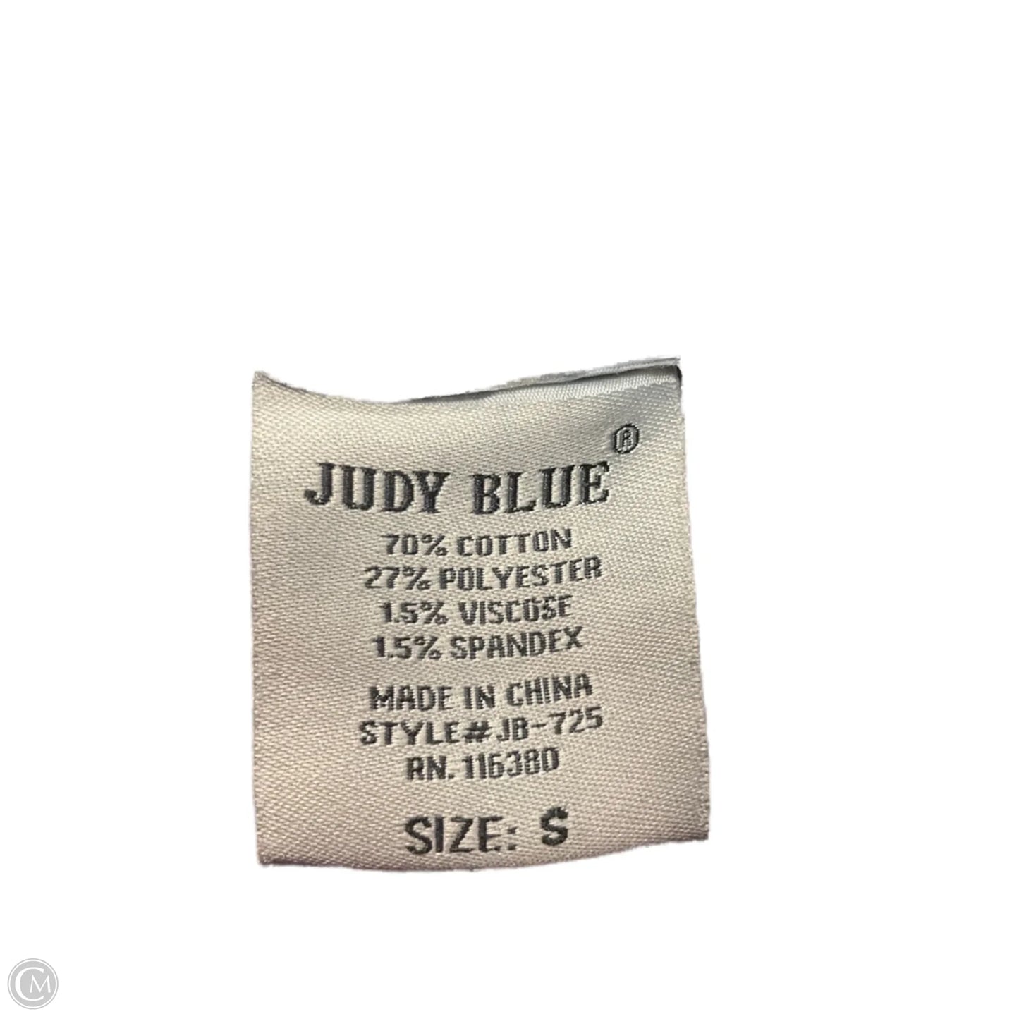 Jacket Denim By Judy Blue In Blue Denim, Size: S