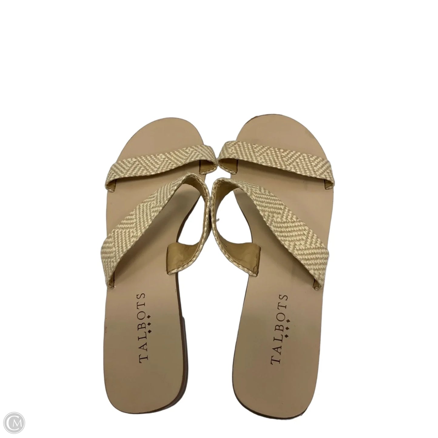 Sandals Flats By Talbots In Beige, Size: 9