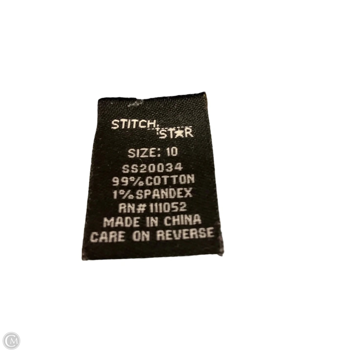 Jeans Straight By Stitch Star In Blue Denim, Size: 10