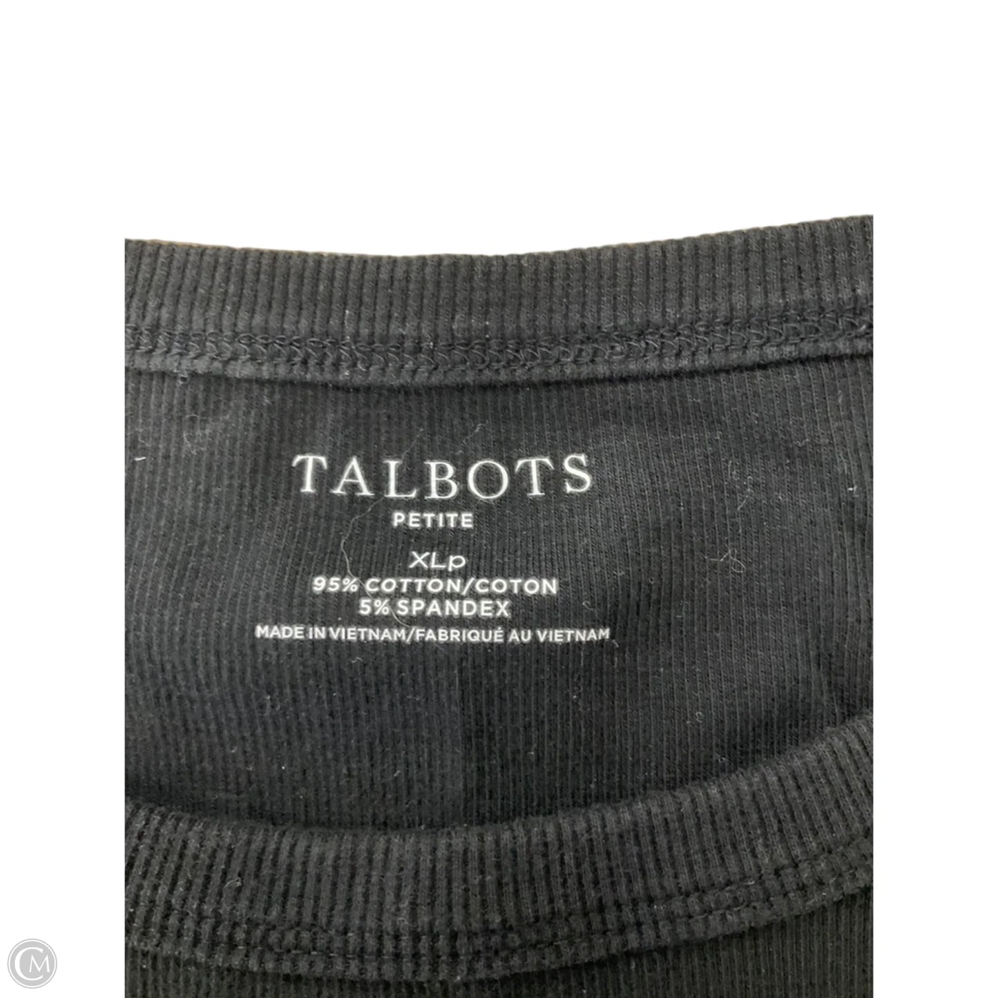 Top Sleeveless Basic By Talbots In Black, Size: Xlp
