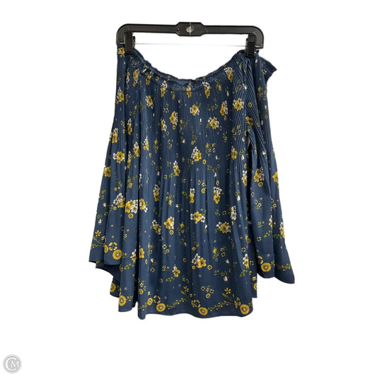 Top 3/4 Sleeve By Max Studio In Floral Print, Size: M