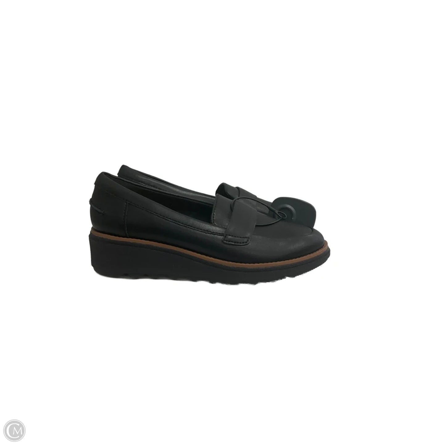 Shoes Flats By Clarks In Black, Size: 5