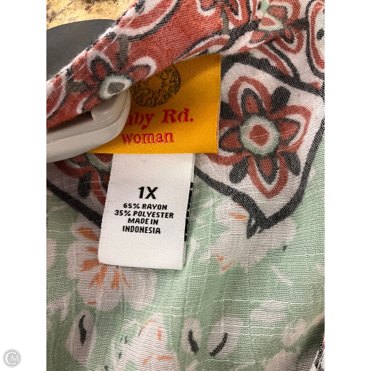 Top 3/4 Sleeve By Ruby Rd In Green & Red, Size: 1x